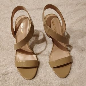 Nine West open toe heels